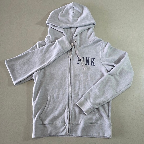 PINK Victoria's Secret Tops - Victoria's Secret PINK NFL Dallas Cowboys Gray Full Zip Hoodie Sweatshirt Medium